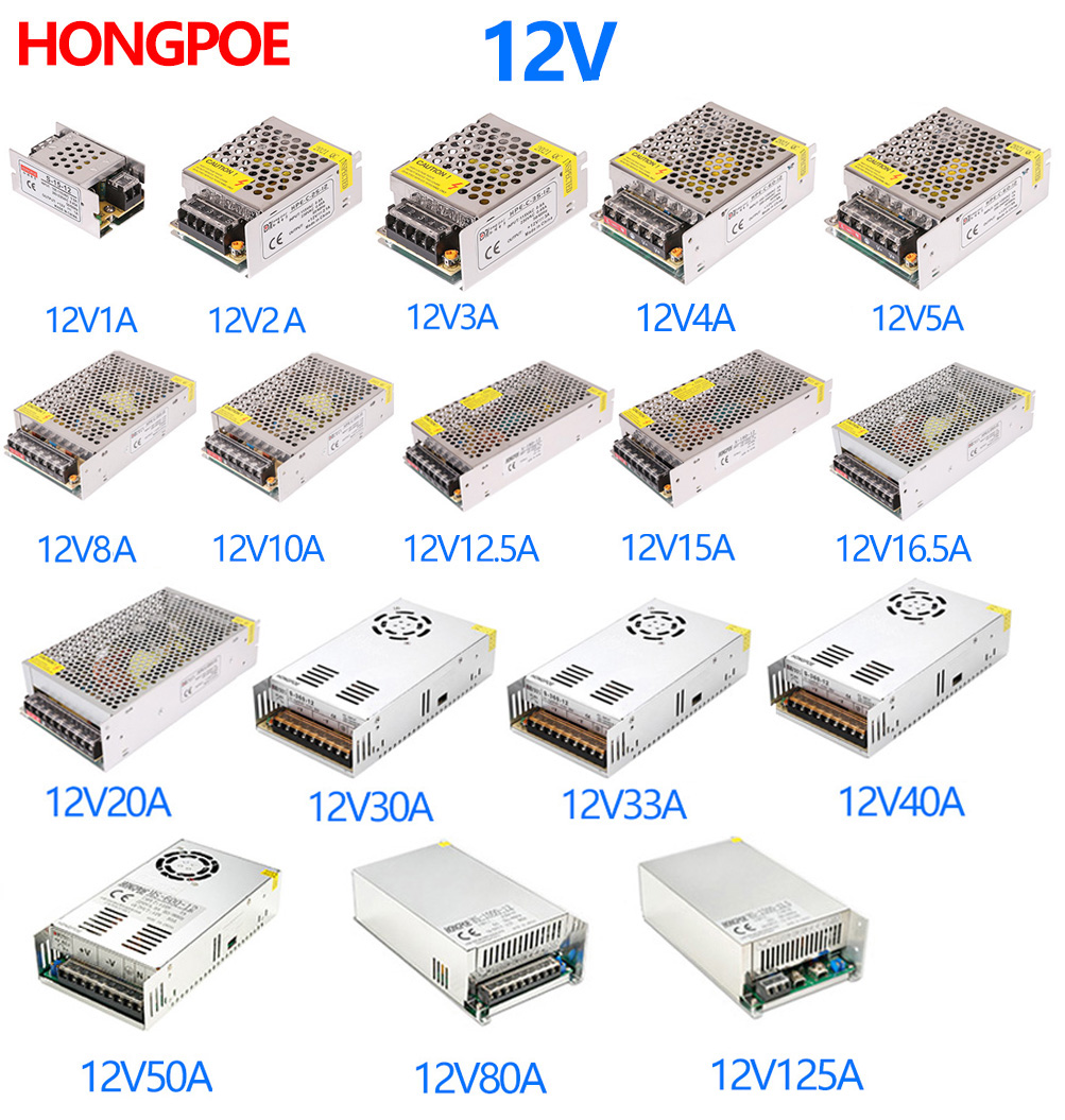 Smps Power Supply - แหล่งจ่ายไฟ12 V 1A 2A 5A 4A