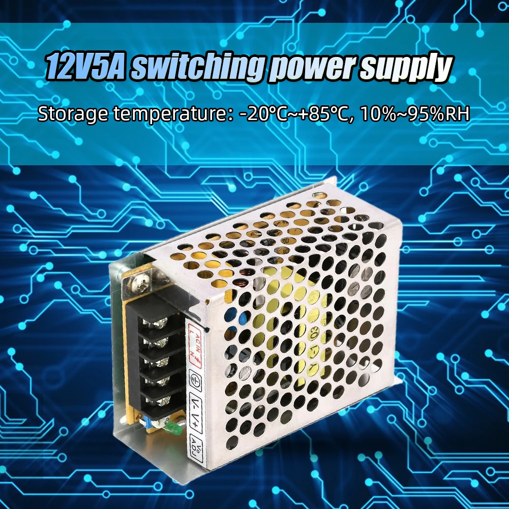 อะแดปเตอร์จ่ายไฟ5A 12V สวิตช์แ - Smps Power Supply บทวิจารณ์และราคา