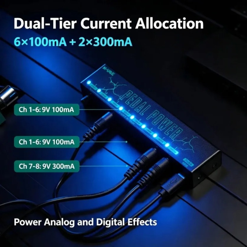 แหล่งจ่ายไฟสำหรับเอฟเฟกต์กีตาร - Power Supply บทวิจารณ์และราคา