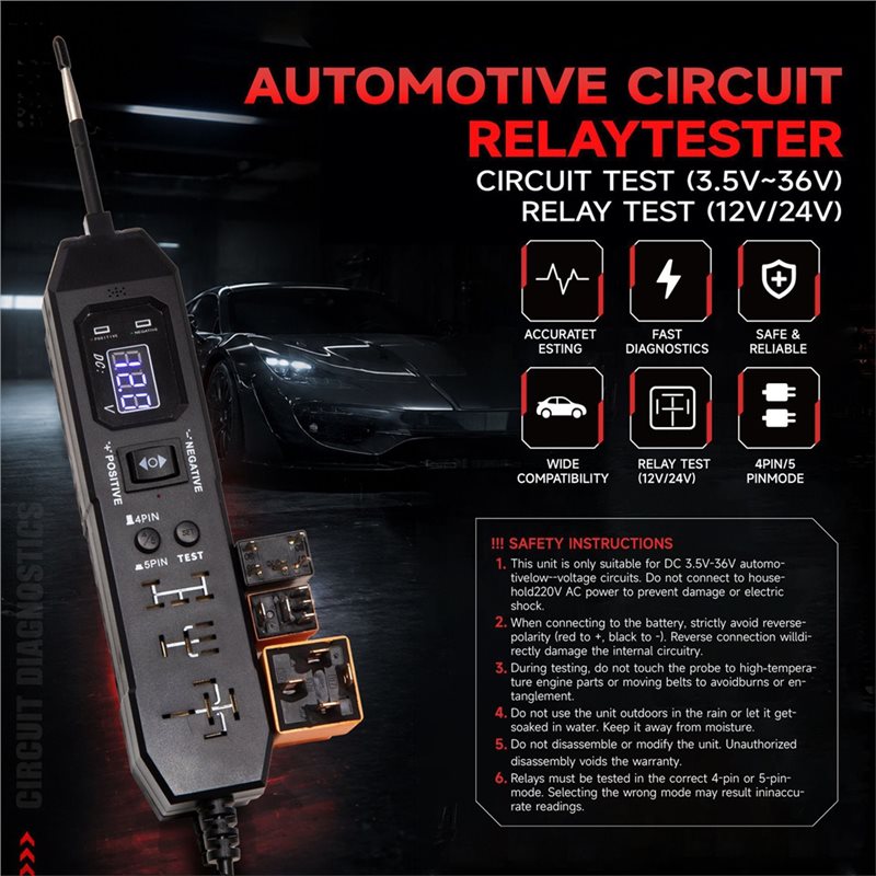 เครื่องมือวินิจฉัยสำหรับวงจรไฟ - Power Supply Tester บทวิจารณ์และราคา