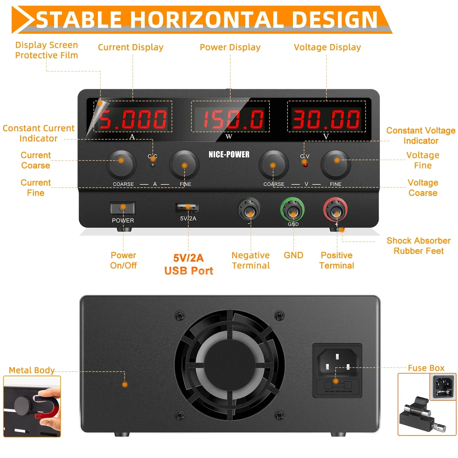 30V 5A 150W แหล่งจ่ายไฟ DC NIC - Smps Power Supply บทวิจารณ์และราคา