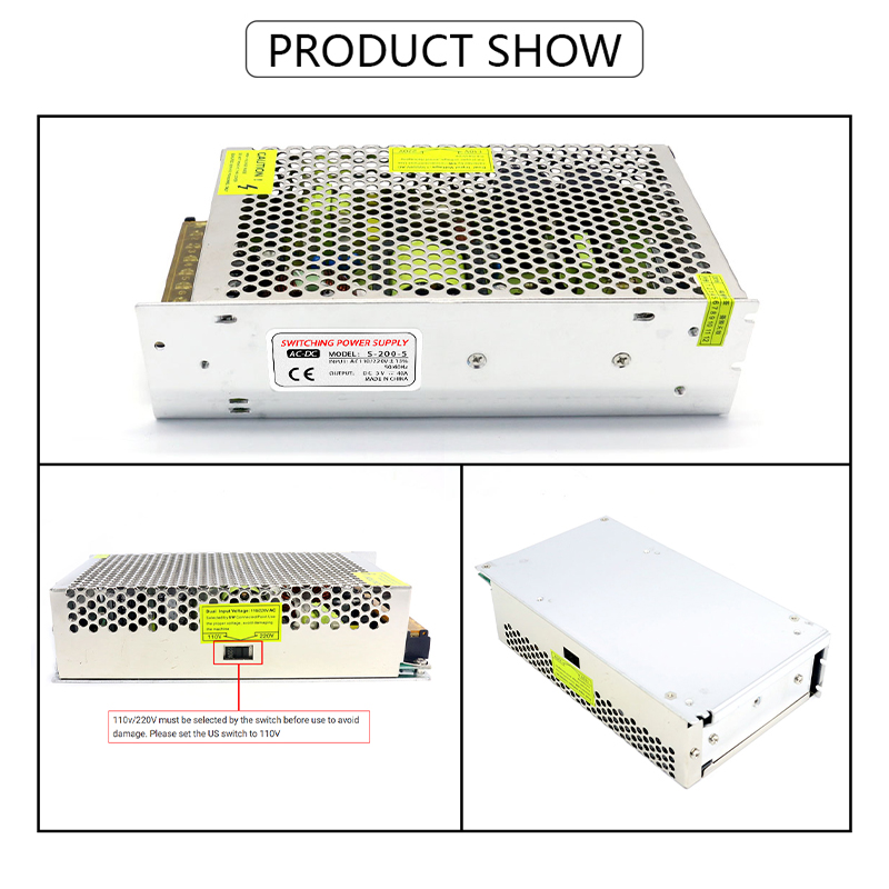 110/220V AC เป็น DC 5V 40A 200 - Smps Power Supply บทวิจารณ์และราคา