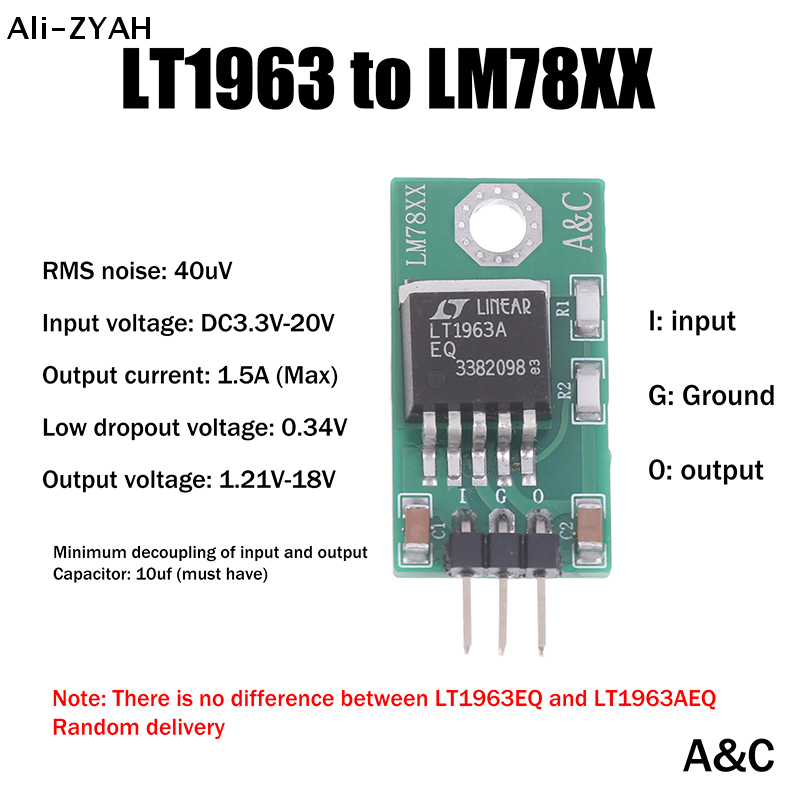 【TG16】1 ชิ้น 2026 ใหม่ LT1963  - Power Supply 12V บทวิจารณ์และราคา
