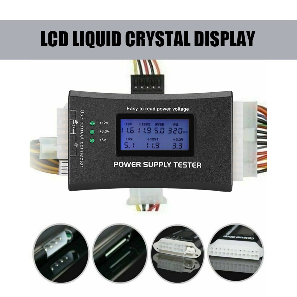 จอแสดงผล LCD เครื่องทดสอบแหล่ง - Power Supply Tester บทวิจารณ์และราคา