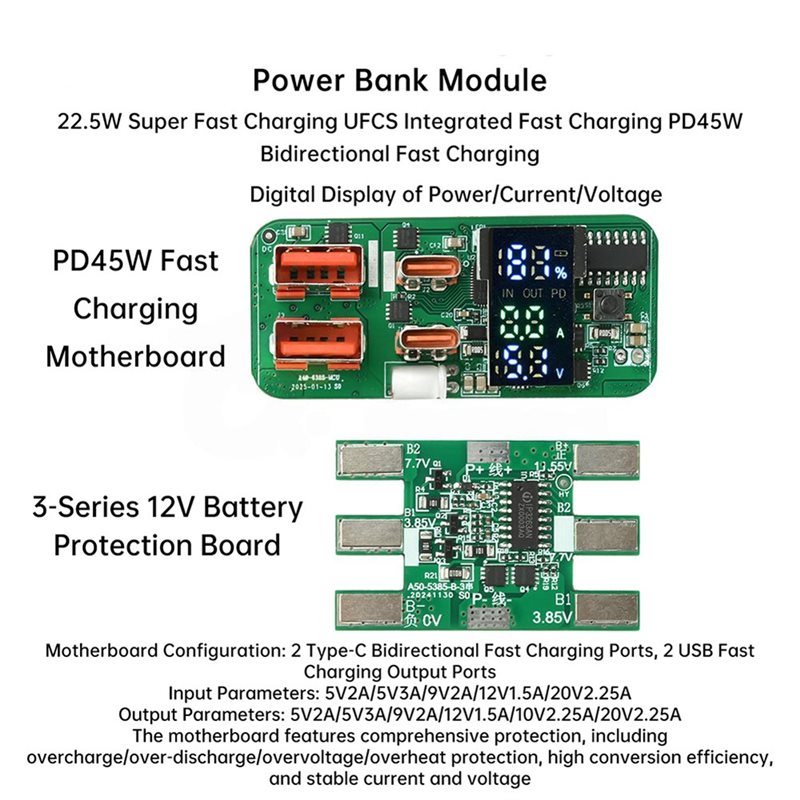 โมดูลชาร์จ ABKN-DIY PD45W 3S แ - Modular Power Supply บทวิจารณ์และราคา