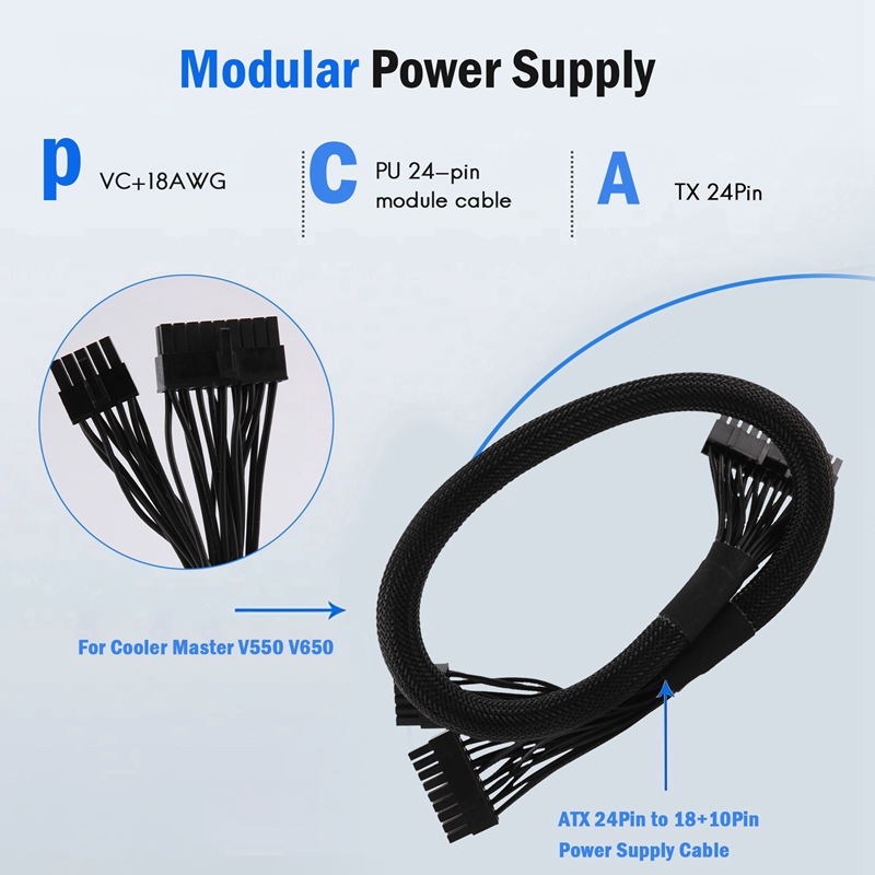 ATX 24 พินถึง 18 +10 พินเมนบอร - Power Supply บทวิจารณ์และราคา